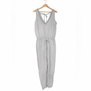 Cloth & Stone by Anthropologie Gray Sleeveless Jumpsuit Tie Waist Size S